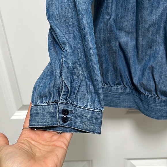 Madewell chambray wrap top - Picture 4 of 4